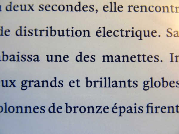 Gros plan sur l'écran